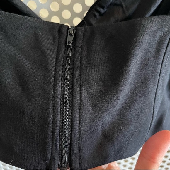 Dynamite Bustier-style Crop Top Size Small Black NWT - Picture 6 of 10